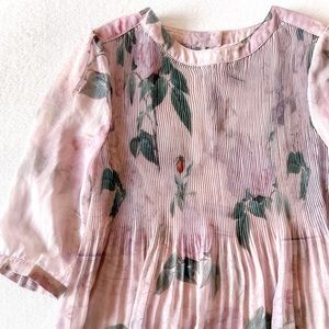 Ted Baker Pleated Botanical Blouse